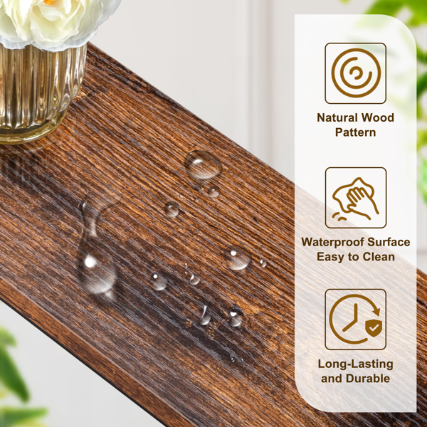 【旧编码：04863538】铁锈棕 1件装 三胺+铁 100*15*79cm 玄关桌 带排插（美标）-8