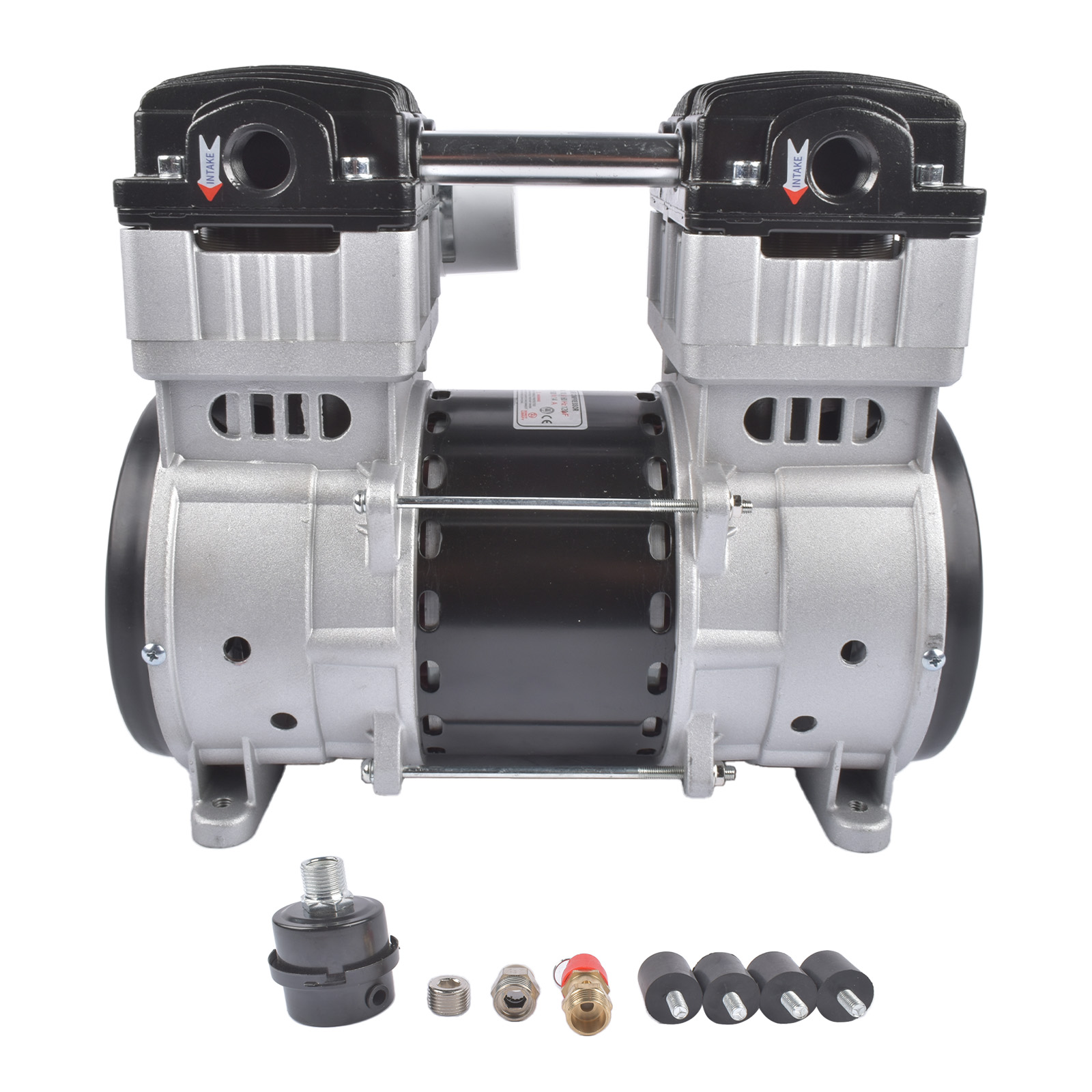 SP-9421 Air Compressor 2HP 110V 24Gallon Silent 70dB Oil-Free Piston Compressor view 2
