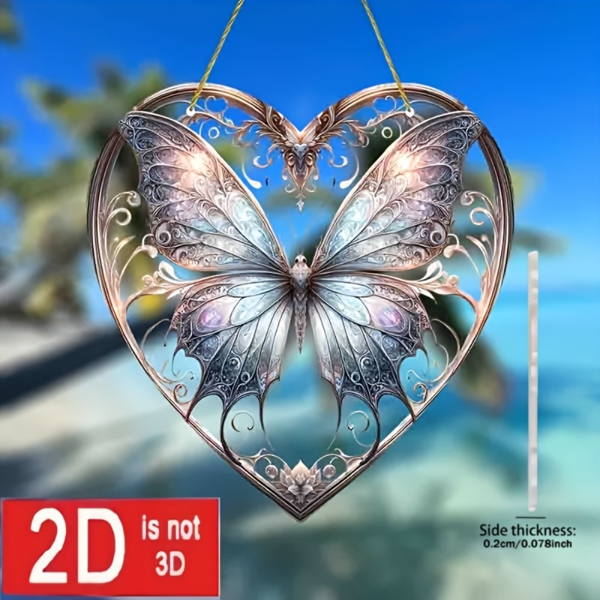 CIFbuy TikTok和temu平台自提亚克力彩色蝴蝶花园窗饰家居装饰节日礼物-4