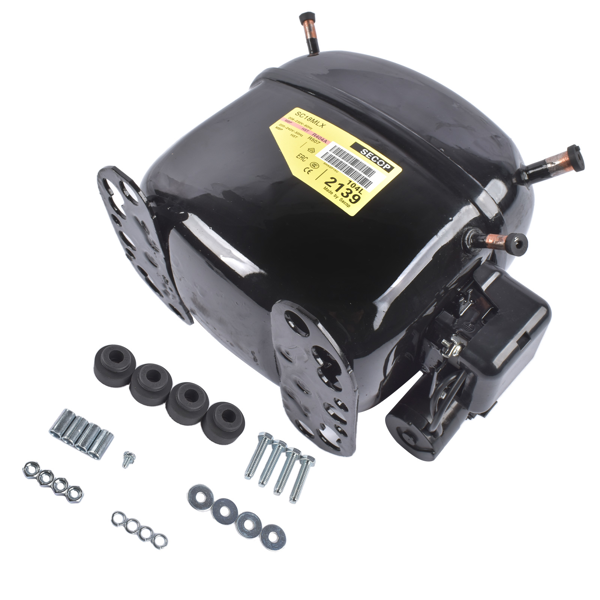 制冷压缩机 SC18MLX 104L2139 Black Refrigeration Compressor R404a R507 220-240V 50Hz 1 Phase for Ice Machines Refrigeration Equipment-6