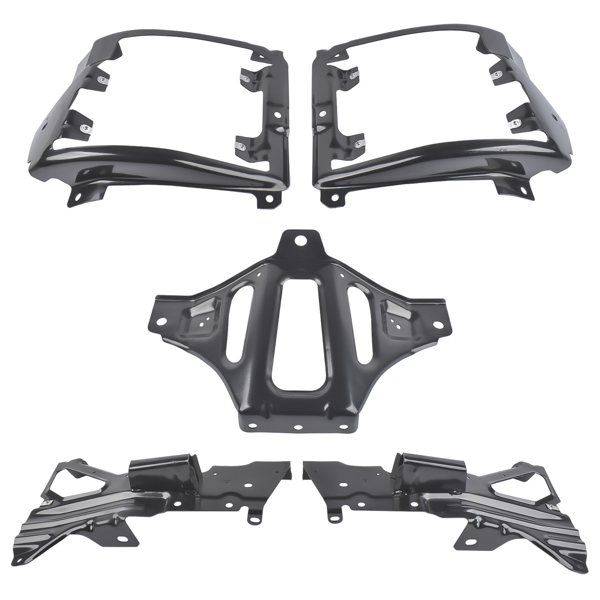 前保险杠支架套装 Front Bumper Support & Mount Bracket Set Fit for Chevy Silverado 1500 Pickup 2016-2018 13932736-1