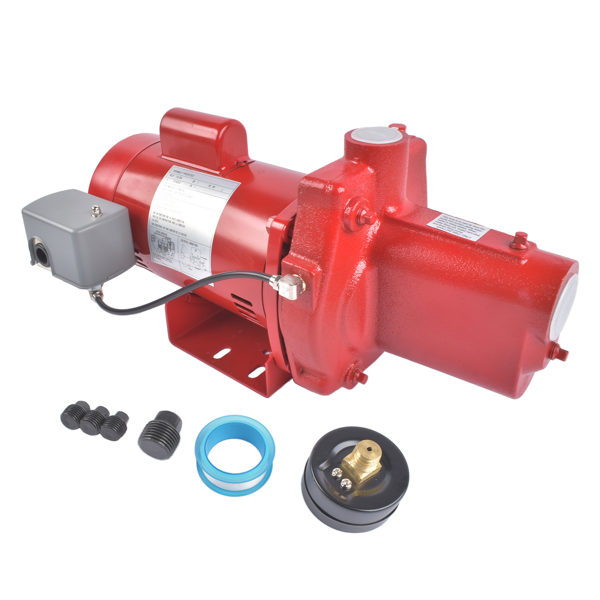 喷射泵 Cast Iron Shallow Well Jet Pump RJS-100-PREM, 1 HP 23 GPM 65 PSI 115/230 V-4
