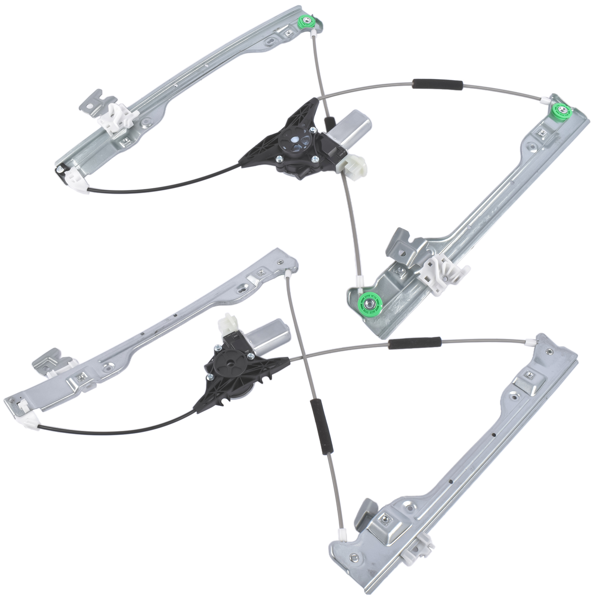 玻璃升降器 2Pcs Front Left and Right Window Regulator with Motor Fit for Nissan Altima Sedan 2.5L L4 3.5L V6 2007-2012-9