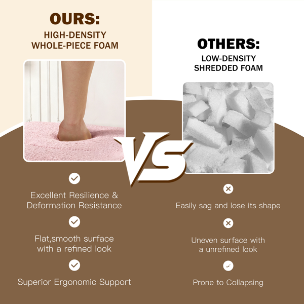 现代落地沙发，配两个靠枕，可转换成泰迪绒面料的泡沫填充沙发床，15英寸双人折叠床垫，适用于客厅、客房、游戏室，无需组装，粉色-2