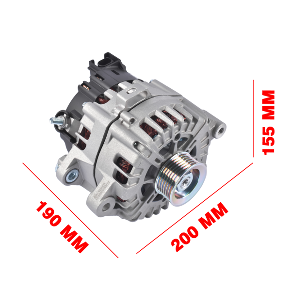 发电机 Alternator 180A 6-Groove Pulley Fits for Kia Sedona 2019-2021 Cadenza 2017-2020 Sorento 2019-2020 3.3L V6 373003L050-9