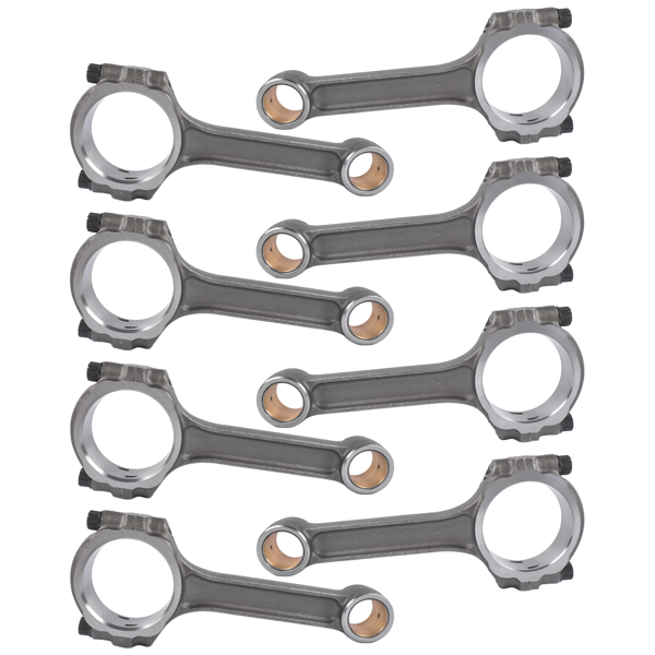 连杆 I Beam 6.000" 2.100" .927" Bronze Bush 5140 Connecting Rods Fit for Chevy SBC 350-6