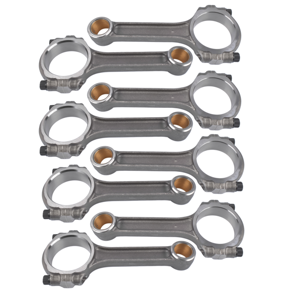 连杆 I Beam 6.000" 2.100" .927" Bronze Bush 5140 Connecting Rods Fit for Chevy SBC 350-1