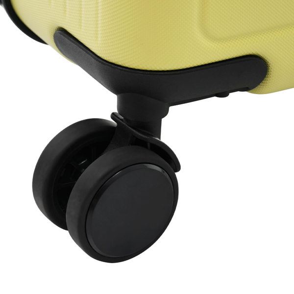 三件套行李箱，轻便耐用的ABS材质，配备万向轮和TSA海关锁，包含登机箱和托运行李箱（20英寸/24英寸/28英寸）-11