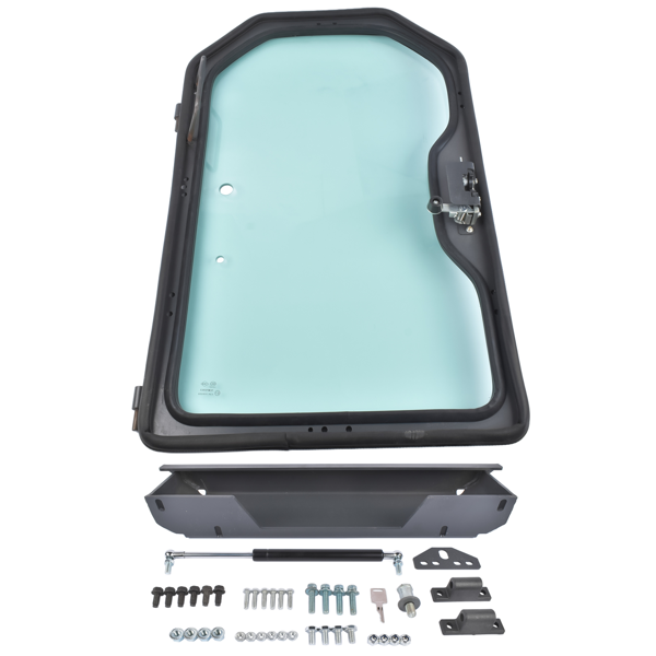 挡风玻璃 Door Frame & Window Assembly 7351555 with 6729284 Cab Glass & 6678091 Gas Spring Replacement for Bobcat Skid Steer Loader S70-5