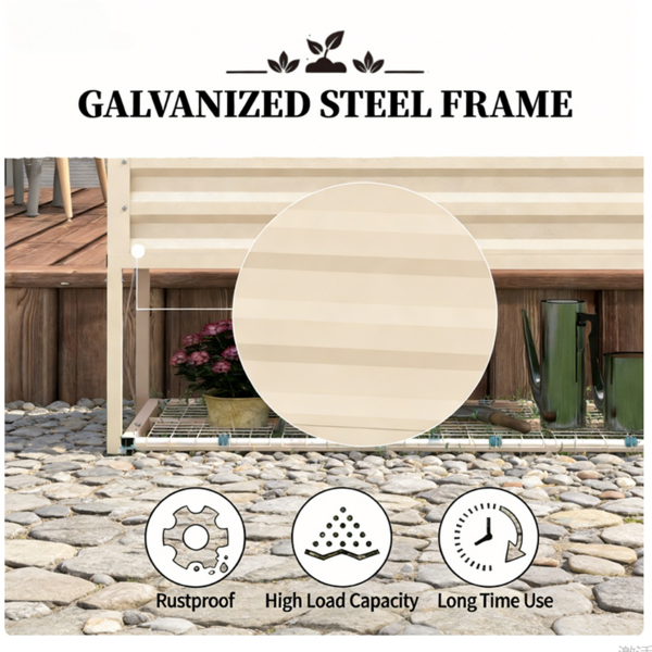 高架花园床/木制花盆 /木材种植箱-6