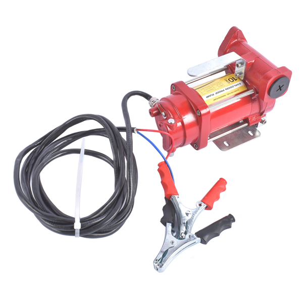抽油泵 High Flow 10 GPM 12V DC Fuel Transfer Pump Red for Trucks Tractors Transfer of Gasoline Diesel Kerosene-4