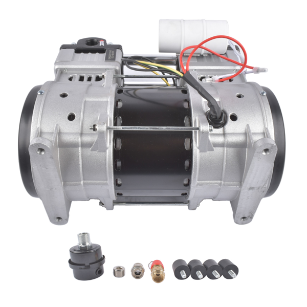 空气压缩机 SP-9421 Air Compressor 2HP 110V 24Gallon Silent 70dB Oil-Free Piston Compressor-5