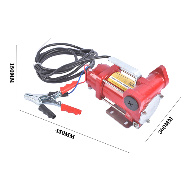 抽油泵 High Flow 10 GPM 12V DC Fuel Transfer Pump Red for Trucks Tractors Transfer of Gasoline Diesel Kerosene-8