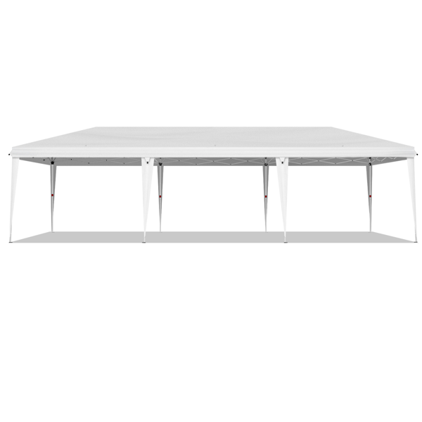 10*30ft 白色  8片面-6个窗2个门  折叠棚 牛津布 白色喷塑框架  配8个沙袋 配拖轮包-13