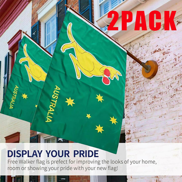 2件 90×60 厘米 澳大利亚拳击袋鼠旗帜 3×2 英尺 室外澳大利亚旗帜-5