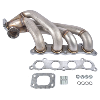 排气歧管 HP Series Side Winder Equal Length T3 Turbo Manifold with Gaskets Replacement for Honda Civic, Acura RSX 2002-2005