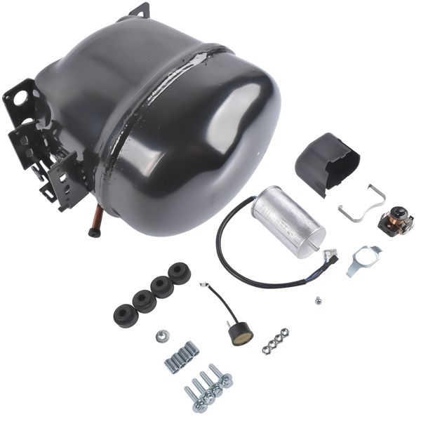 制冷压缩机 Hermetic Refrigeration Compressor Black 220-240V 50Hz 1/3 HP 1 Phase AEA2413YXA-4