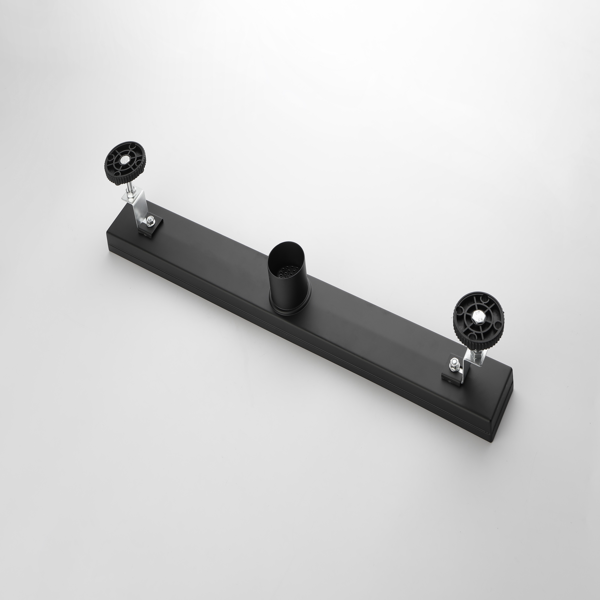 28英寸线性淋浴地漏，带二合一平面/嵌砖两用可拆卸盖板，304不锈钢材质，配毛发过滤网与调平脚，哑光黑色-9