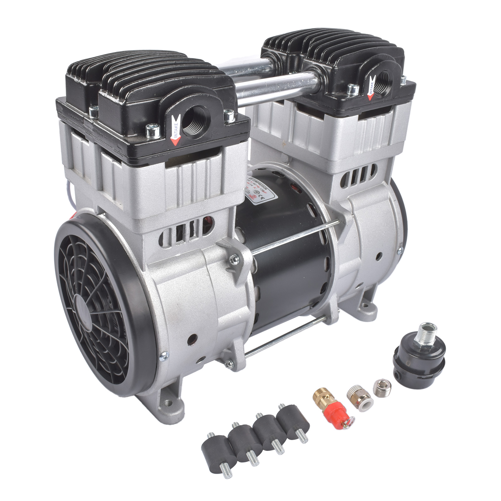SP-9421 Air Compressor 2HP 110V 24Gallon Silent 70dB Oil-Free Piston Compressor