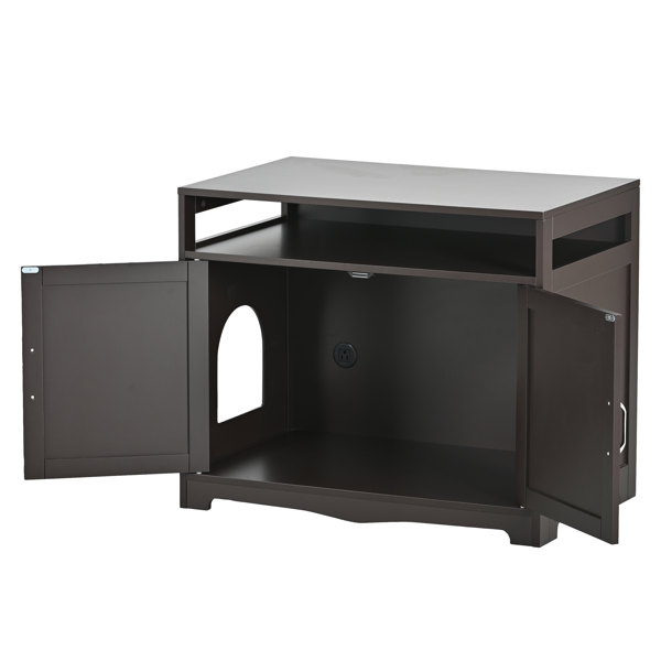 大型木质猫砂盆屋-18