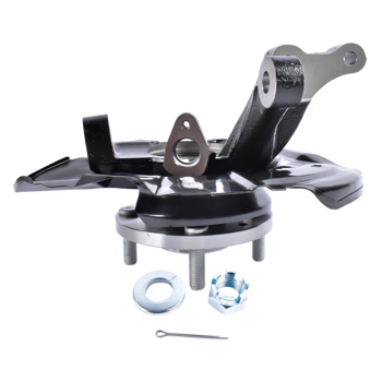 转向节总成 Front Right Steering Knuckle Fits for Hyundai Elantra Hatchback Sedan 2.0L L4 2001-2006 Black 1Pc