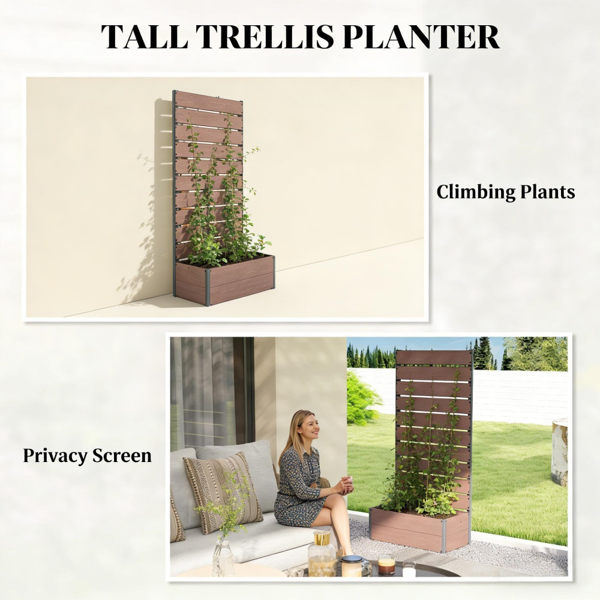 高架花园床/木制花盆 /木材种植箱-3