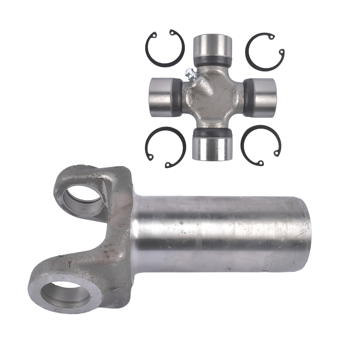 万向节套件 Transmission Slip Yoke 1310 Series w/ U Joint Kit Fit for GM Turbo 350 TH350 700R4 JEEP Cherokee Comanche Wrangler Base, SE, Island, Renegade & Sahara Grand Cherokee Steel