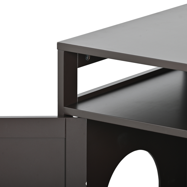 大型木质猫砂盆屋-11