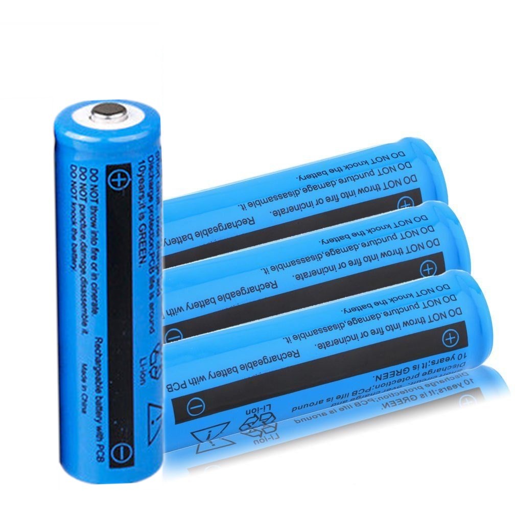 4 piles rechargeables 18650 avec double chargeur pour lampes_voghion.com
