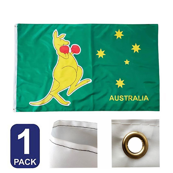 90×60 厘米 澳大利亚拳击袋鼠旗帜 3×2 英尺 室外澳大利亚旗帜-5