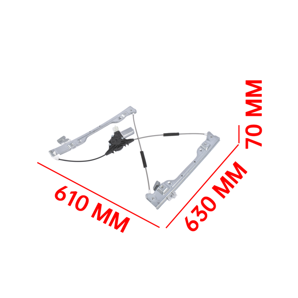 玻璃升降器 Front Right Passenger Side Window Regulator with Motor Fits for Nissan Altima Sedan 2.5L L4 3.5L V6 2007-2012 Silver 1Pc-5