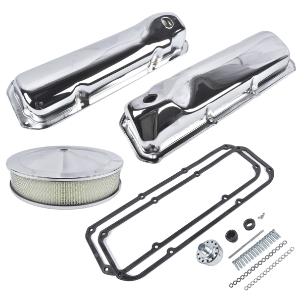 气门室盖套装 Replacement for Ford 351C 351M 400M Engine Dress Up Kit Valve Covers Washable Air Cleaner-3