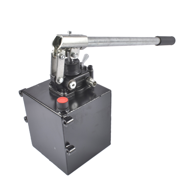 液压泵 Double Acting Hydraulic Hand Pump, 3600 PSI & 1.5 CID, Hand Operated Hydraulic Pump with 5 Quart Tank and Changeover Valve, 3/8" NPT Ports Portable Hydraulic Power for Equipment Maintenance-8