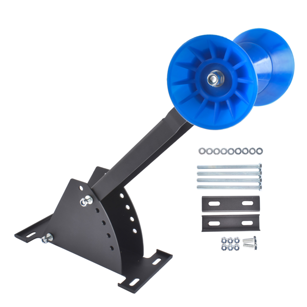拖车挂接装置 Adjustable Boat Trailer Winch Stand with Blue Roller - Universal Winch Mount Post for 3" to 4" Wide x 4" High Trailer Tongues, Boat Trailer Winch Post/Winch Stand - Without Winch-8