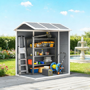 室外花园储物棚工具房