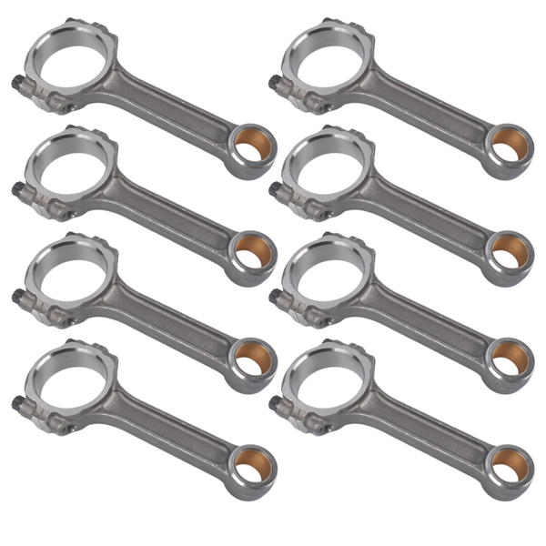 连杆 I Beam 6.000" 2.100" .927" Bronze Bush 5140 Connecting Rods Fit for Chevy SBC 350-7