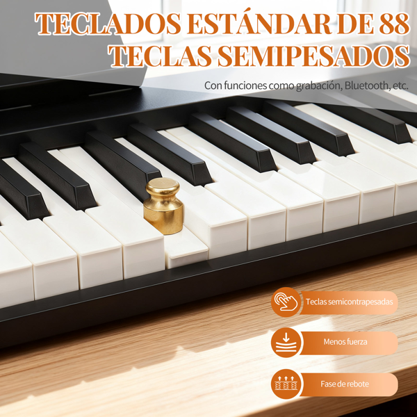 【AM不售卖】GPPS01-106/Y201 88键半重锤键盘可折叠带蓝牙 便携式 黑色 电钢琴 英国-10