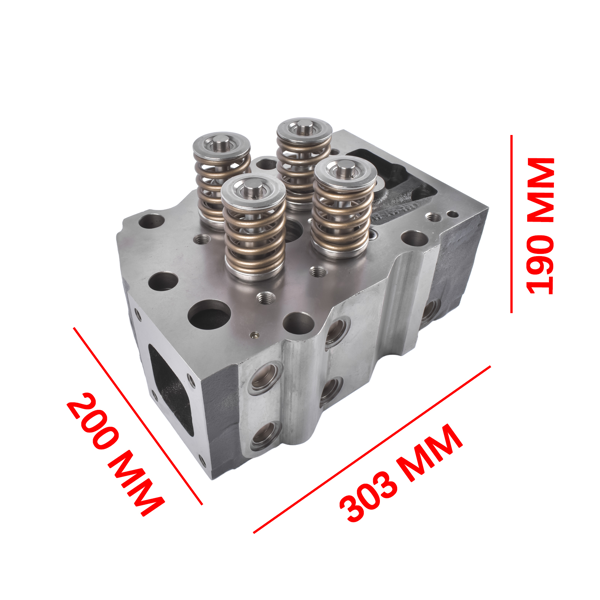 缸盖总成 Cylinder Head Assy with Valves Fit For Cummins K19 K38 K50 QSK19 Diesel Engines 3081065 3646323 3646324 3811985-3