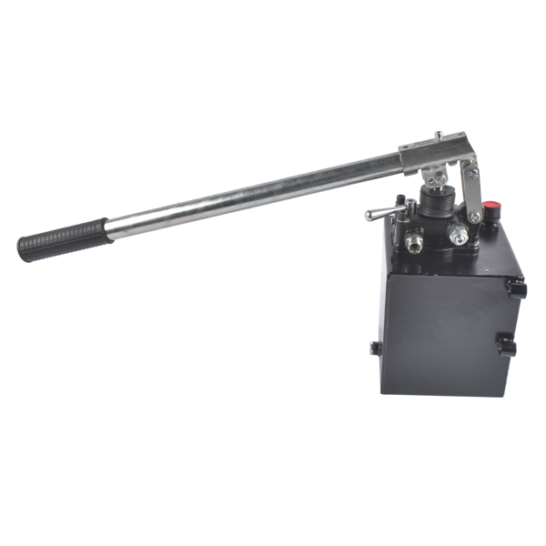 液压泵 Double Acting Hydraulic Hand Pump, 3600 PSI & 1.5 CID, Hand Operated Hydraulic Pump with 5 Quart Tank and Changeover Valve, 3/8" NPT Ports Portable Hydraulic Power for Equipment Maintenance-3
