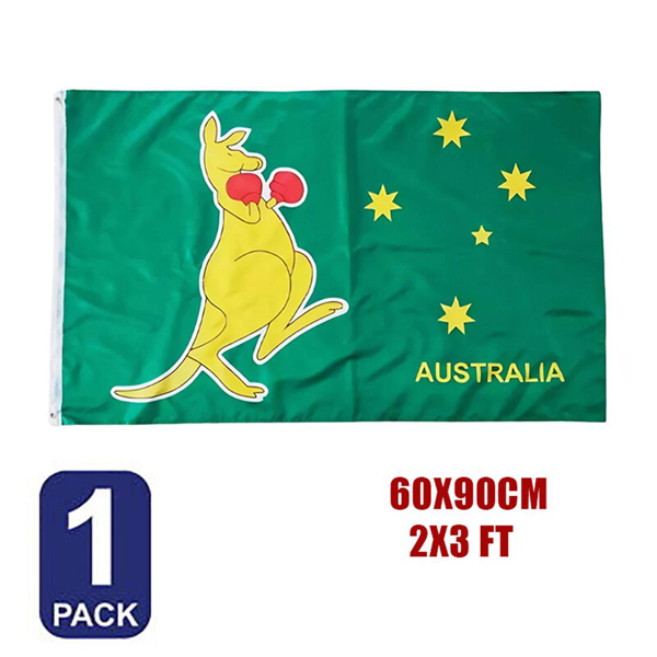 90×60 厘米 澳大利亚拳击袋鼠旗帜 3×2 英尺 室外澳大利亚旗帜-4
