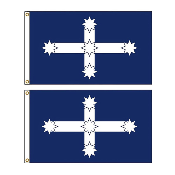 2件 90x60 厘米澳大利亚“尤里卡”旗帜 3 x 2 英尺 室外悬挂式澳大利亚旗帜-2