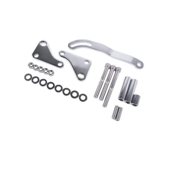 动力转向泵套件 Power Steering Pump and 1 Groove Keyway Pulley with Bracket Kit Fit for Small Block Chevy 265 283 305 327 350 383 and 400 Engines-8