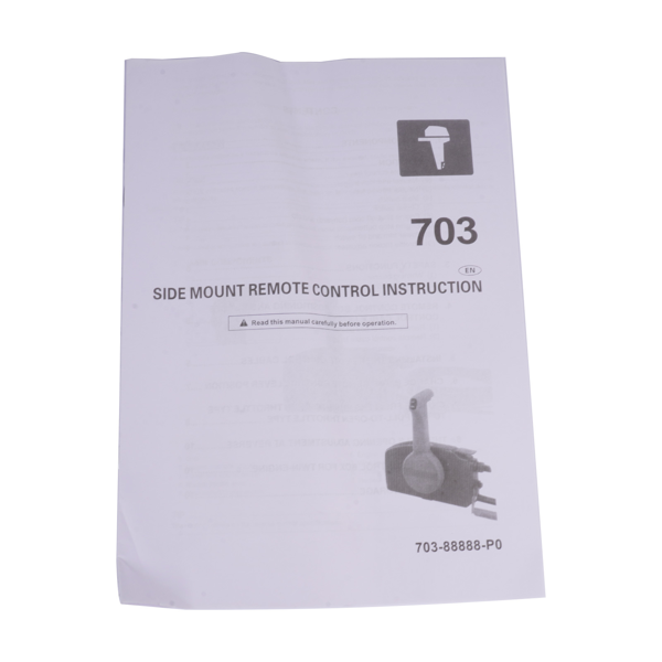 控制盒 Remote Control Box 703-48272-12 Fit for Yamaha Outboard 10 Pin Right Pull Throttle-10