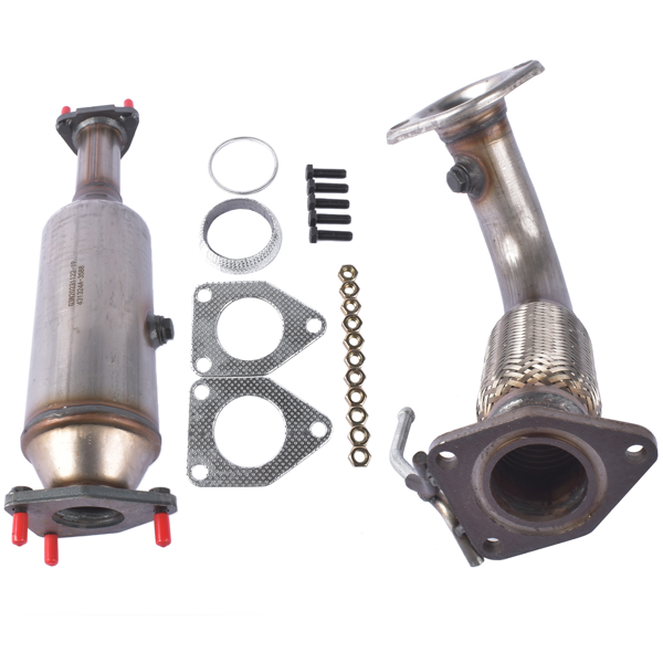 三元催化器 Stainless Steel Front Flex Pipe & Catalytic Converter Replacement for Honda Accord 2.4L 2003-2007 6H28826-2