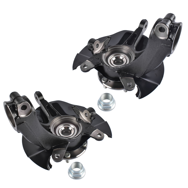 转向节总成 2PCS Front Left & Right Steering Knuckle & Wheel Hub Bearing Assembly Replacement for Honda Civic EX LX EX-L 2017-2020 51216-TET-H00 51211-TET-H00-3
