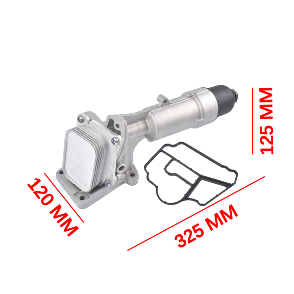 机油滤清器总成 Engine Oil Filter Housing Fit for Mercedes-Benz C230 W203/C203 Sedan Coupe L4 1.8L 2003-2005 Aluminum 2711800610 2711800710-3