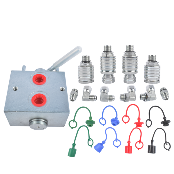 手动液压倍增器 Hydraulic Multiplier Assembly 3 Port 20 GPM 3000 PSI O-Ring Boss NPT Connection-6