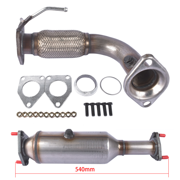 三元催化器 Stainless Steel Front Flex Pipe & Catalytic Converter Replacement for Honda Accord 2.4L 2003-2007 6H28826-3