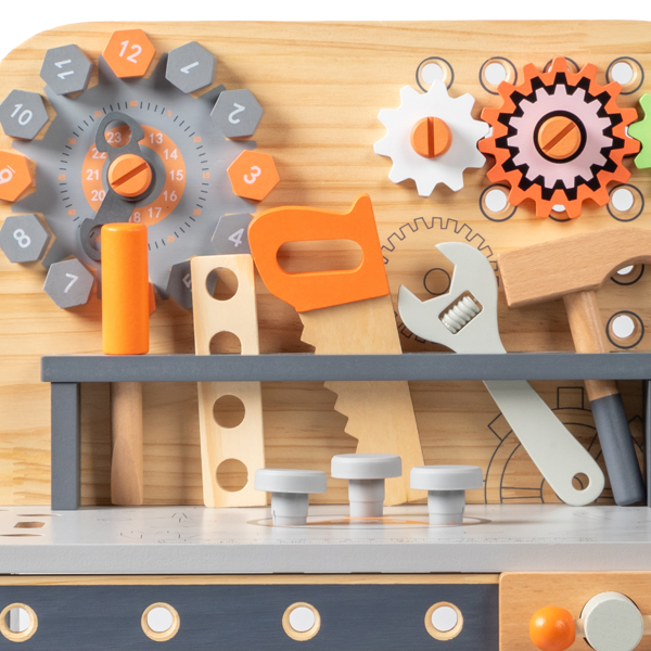 木质 时钟工具台 木质过家家套装-22