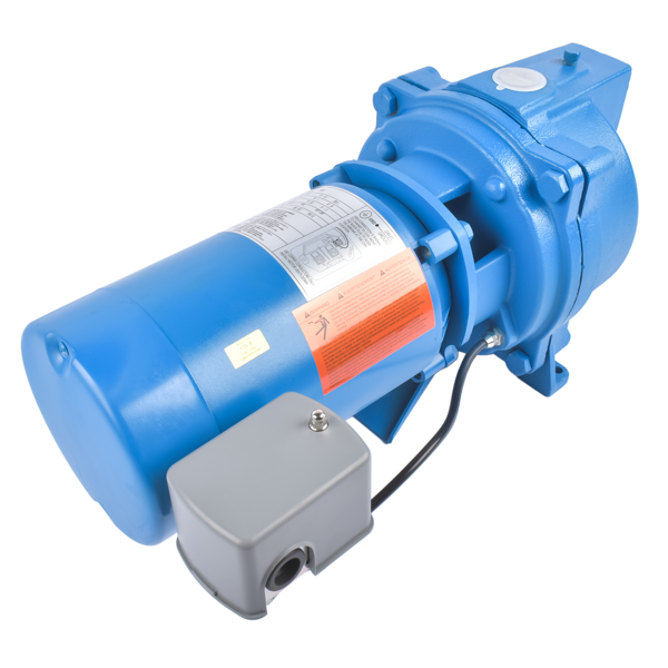 喷射泵 J5S 1/2 HP 115/230 V Cast Iron Shallow Water Well Jet Pump 3500 RPM Blue-4
